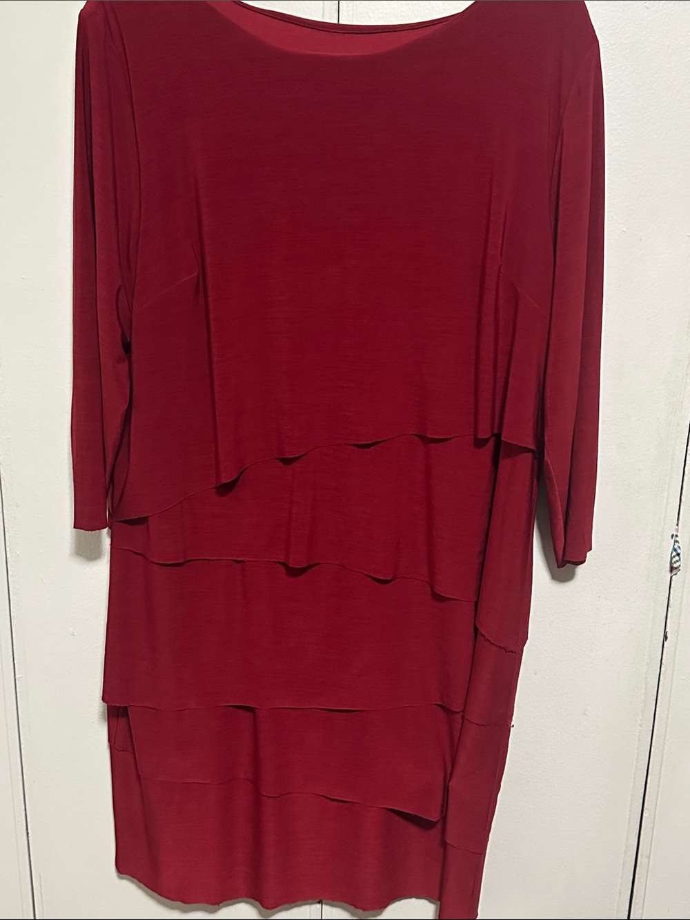 Tahari Tiered Red Women's Dress -